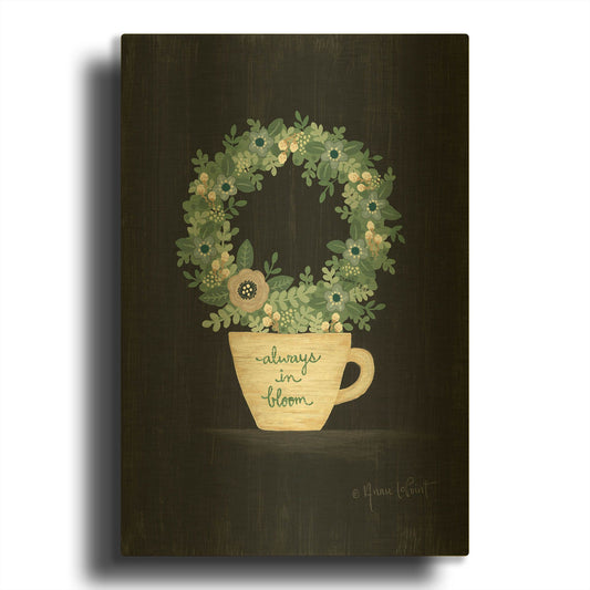 'Always in Bloom' By Annie LaPoint Gold Metal Wall Art