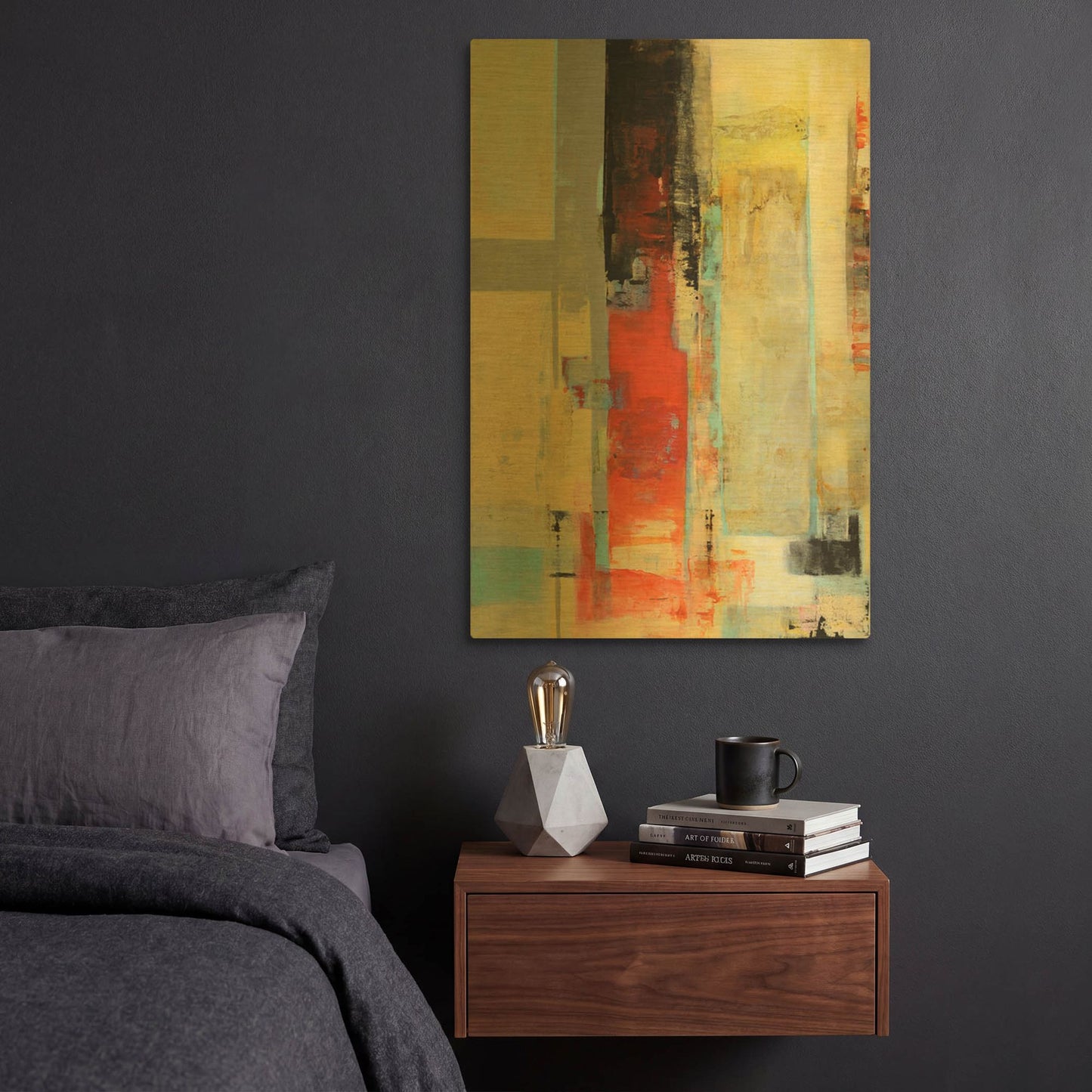 '30 Serie Vertigo' By Ines Benedicto Gold Metal Wall Art