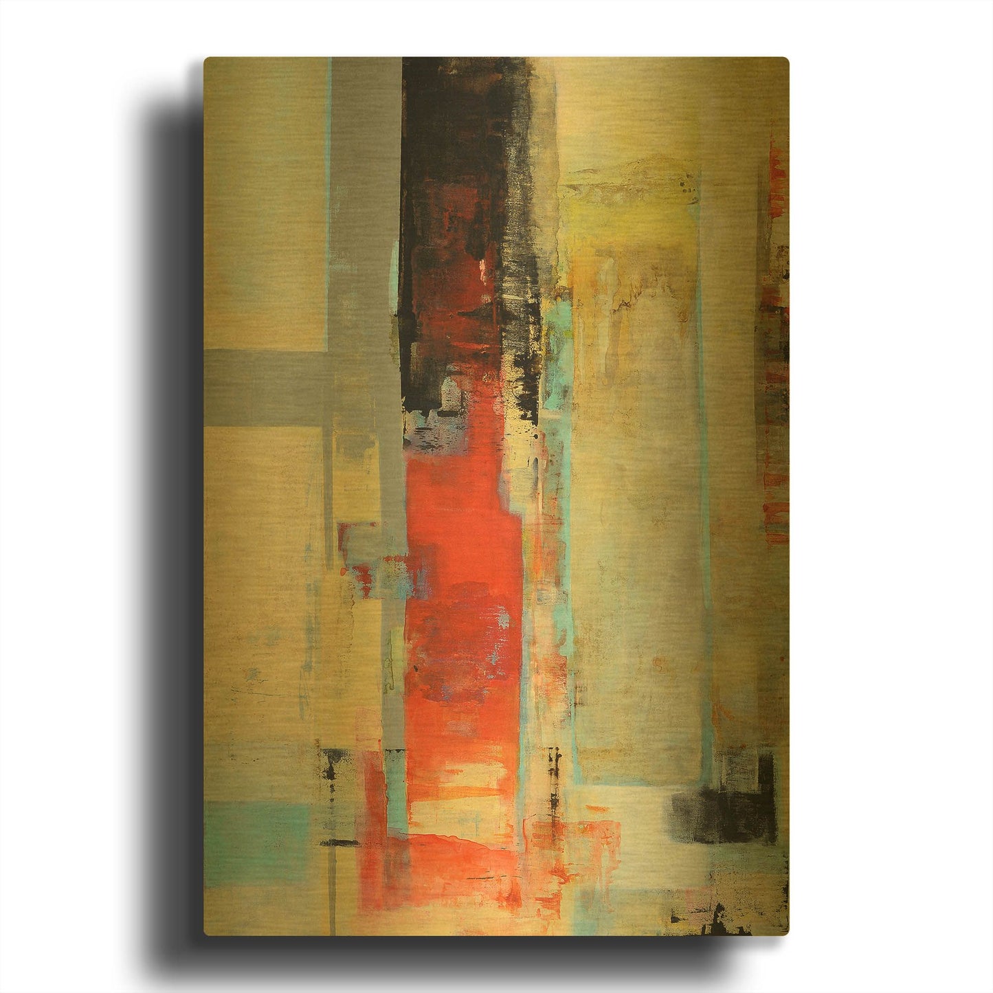 '30 Serie Vertigo' By Ines Benedicto Gold Metal Wall Art