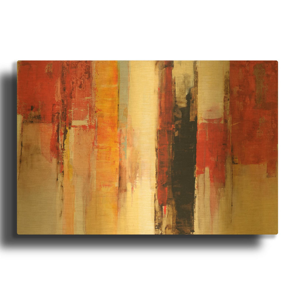 'Serie Vertigo' By Ines Benedicto Gold Metal Wall Art