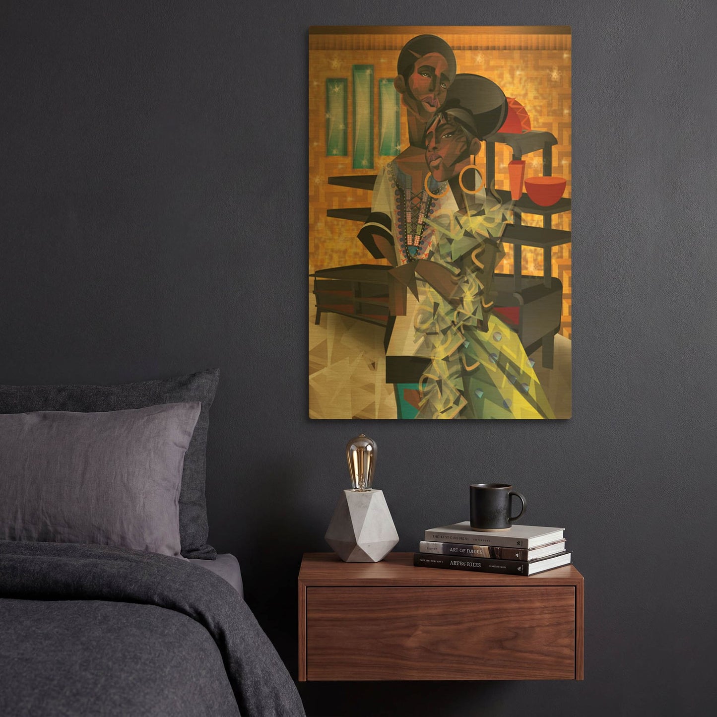 'Do You Love What You Feel' By Jaleel Campbell Gold Metal Wall Art