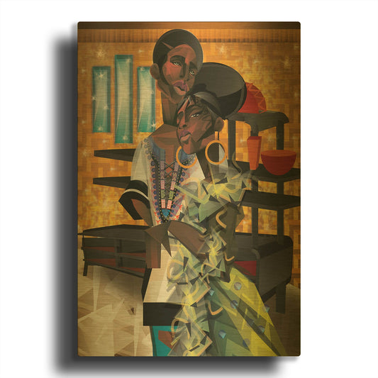 'Do You Love What You Feel' By Jaleel Campbell Gold Metal Wall Art