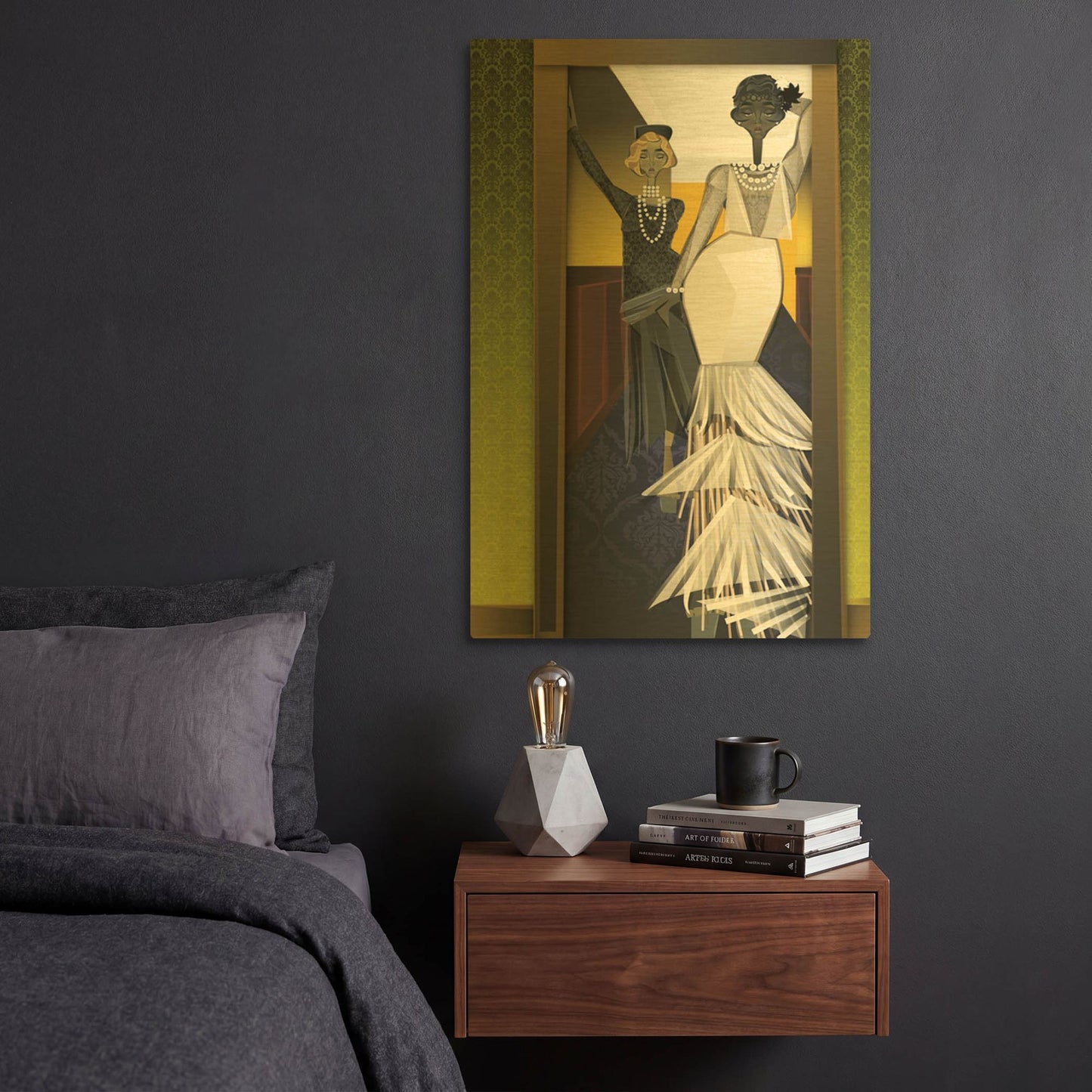'The Girls' By Jaleel Campbell Gold Metal Wall Art