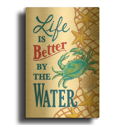 'Better' By Deb Strain Gold Metal Wall Art