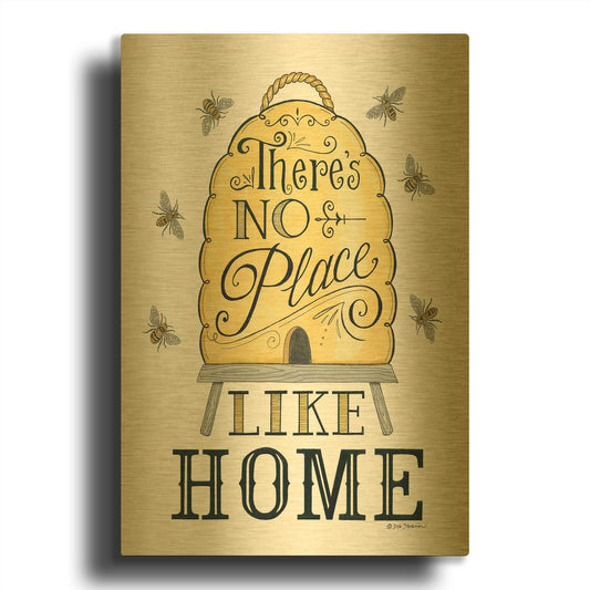'There' By Deb Strain Gold Metal Wall Art