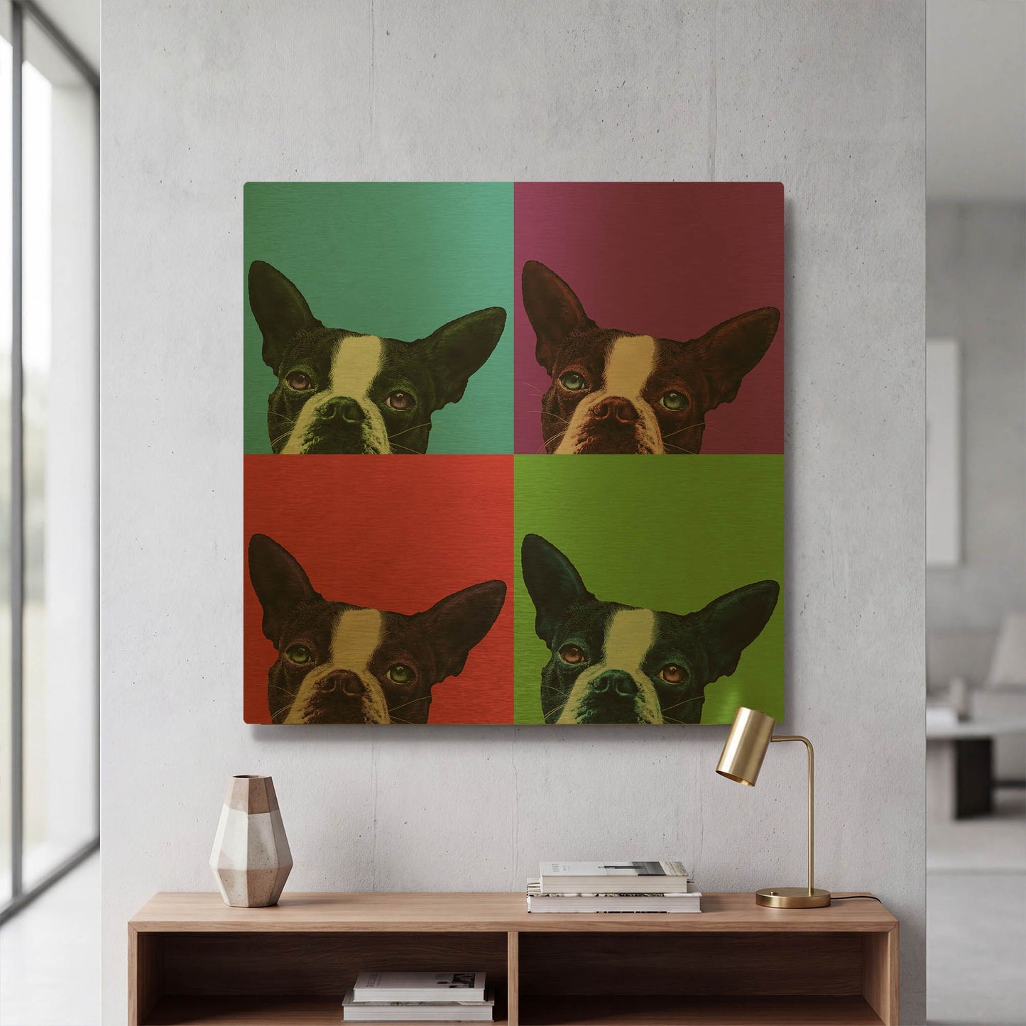 'Loyalty Pop' By Jon Bertelli Gold Metal Wall Art