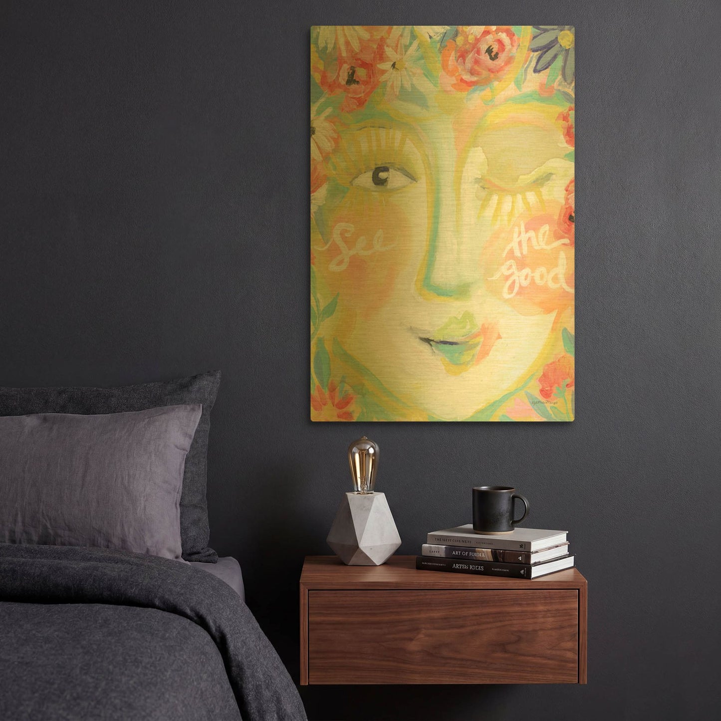 'See the Good' By Jessica Mingo Gold Metal Wall Art