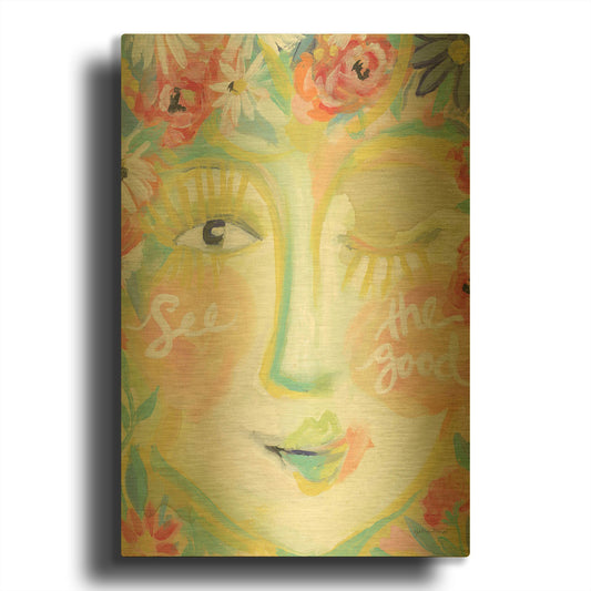 'See the Good' By Jessica Mingo Gold Metal Wall Art
