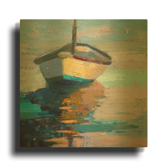 'Lap, Lap, Nap, Nap' By Beth Forst Gold Metal Wall Art