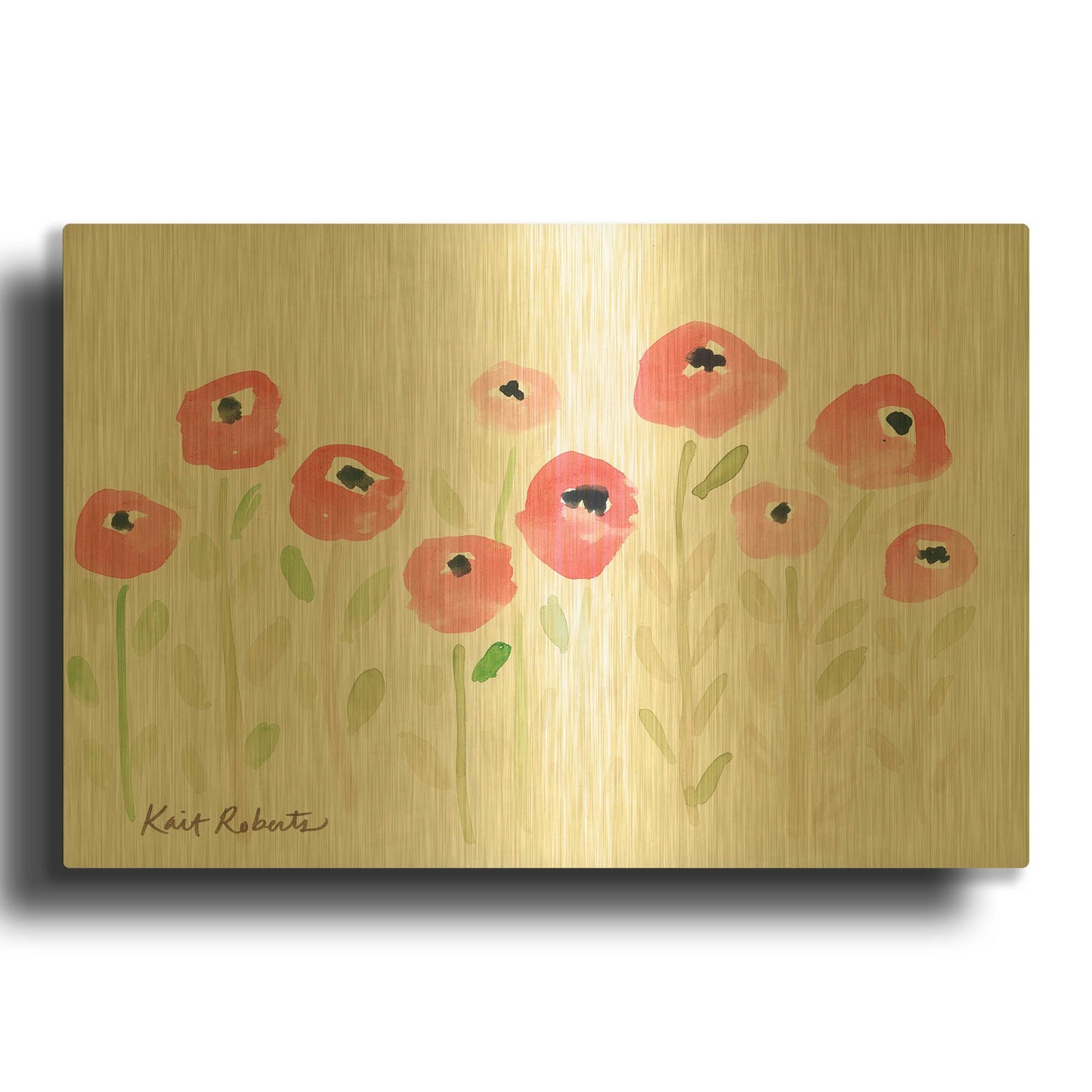 'Cutie' By Kait Roberts Gold Metal Wall Art