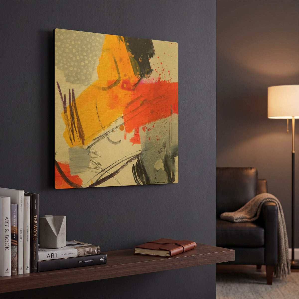 'Untitled 303' By Ira Ivanova Gold Metal Wall Art