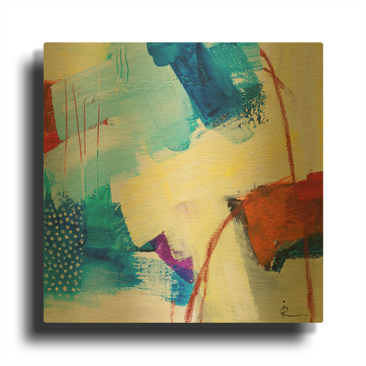 'Untitled 307' By Ira Ivanova Gold Metal Wall Art