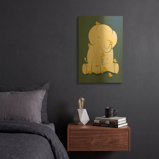 'Big Mama' By Jay Fleck Gold Metal Wall Art