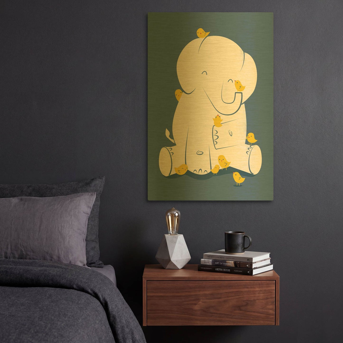 'Big Mama' By Jay Fleck Gold Metal Wall Art