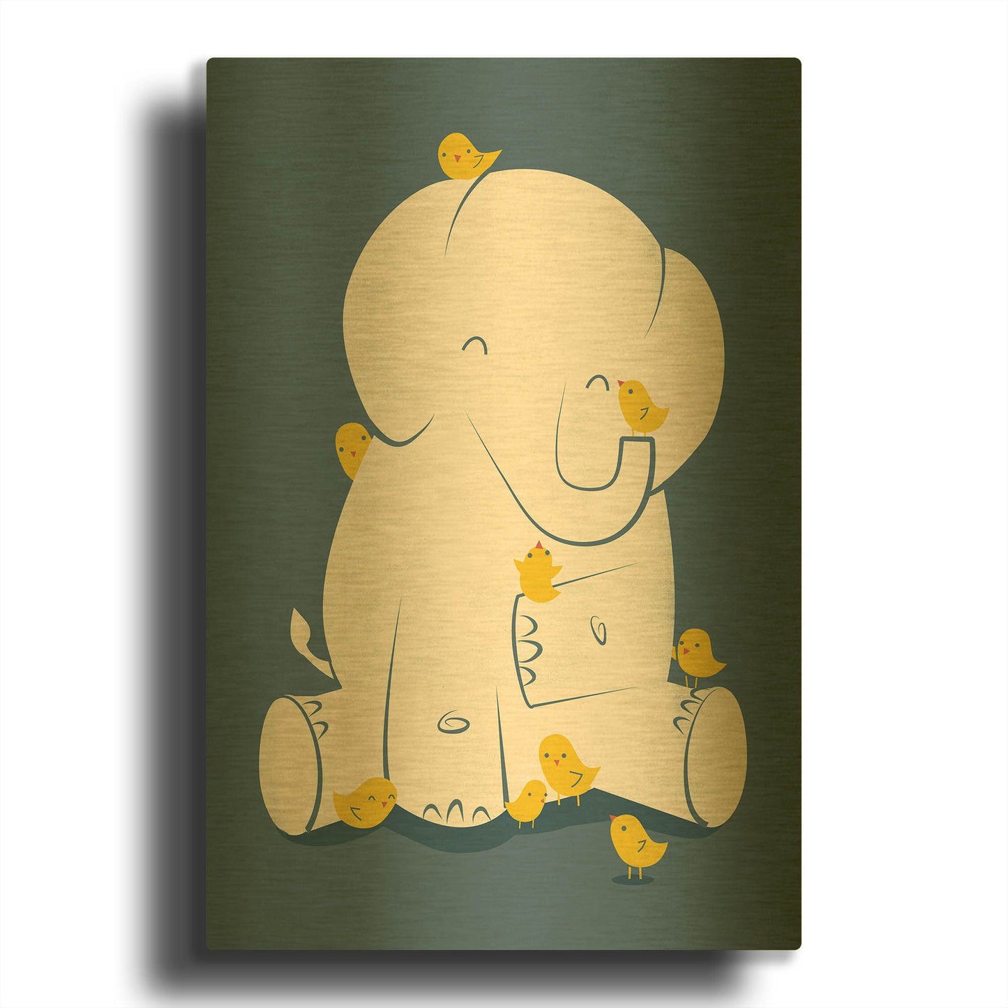 'Big Mama' By Jay Fleck Gold Metal Wall Art