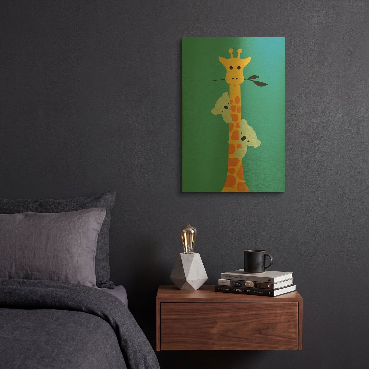 'I' By Jay Fleck Gold Metal Wall Art