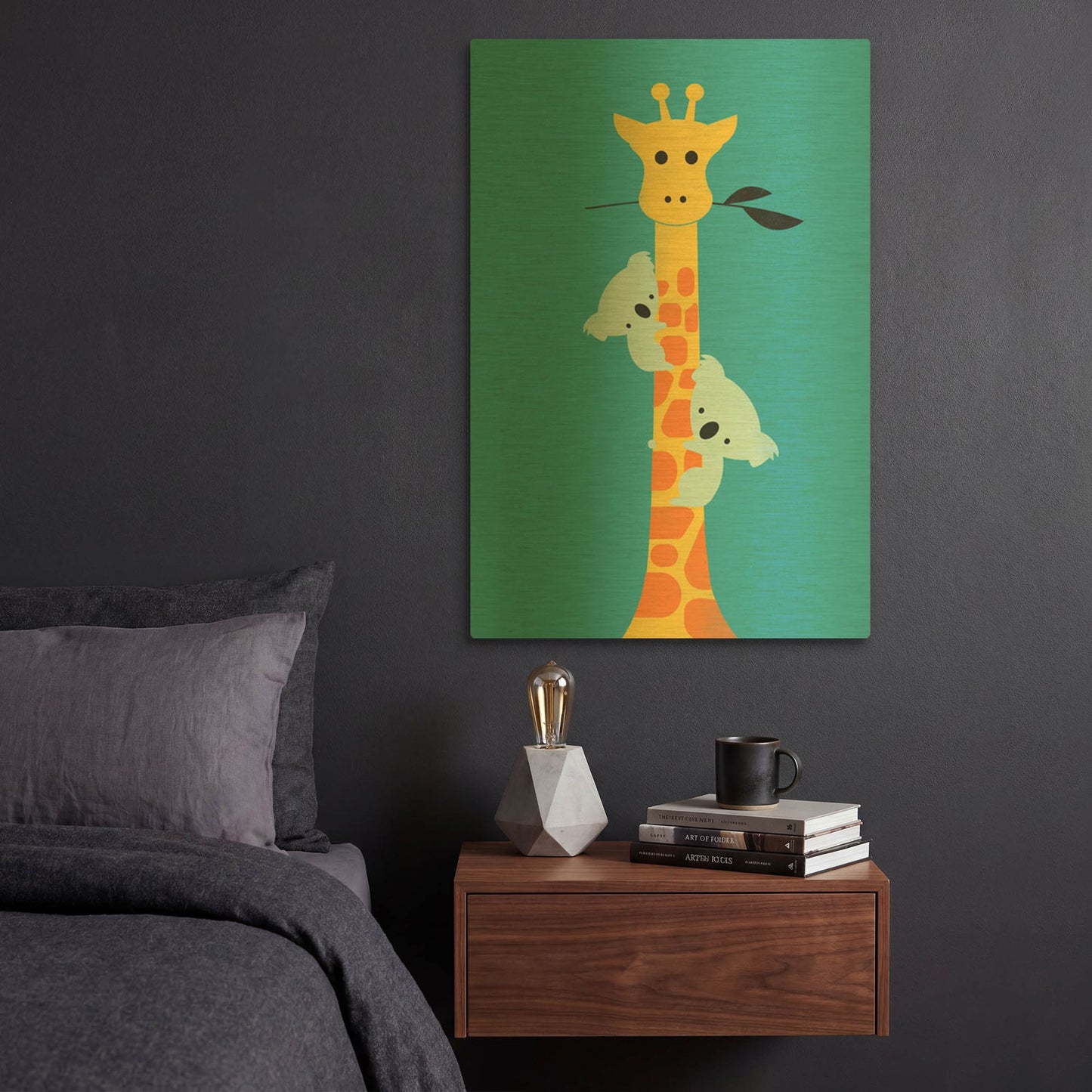 'I' By Jay Fleck Gold Metal Wall Art