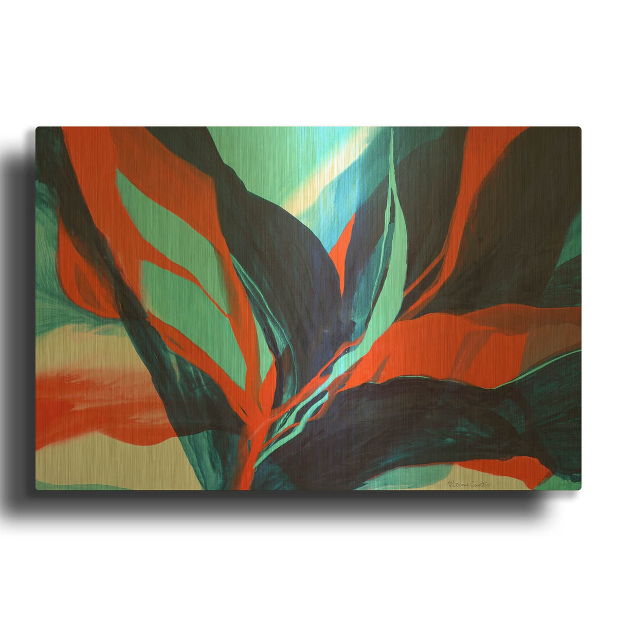 'Birds of Paradise' By Patricia Coulter Gold Metal Wall Art