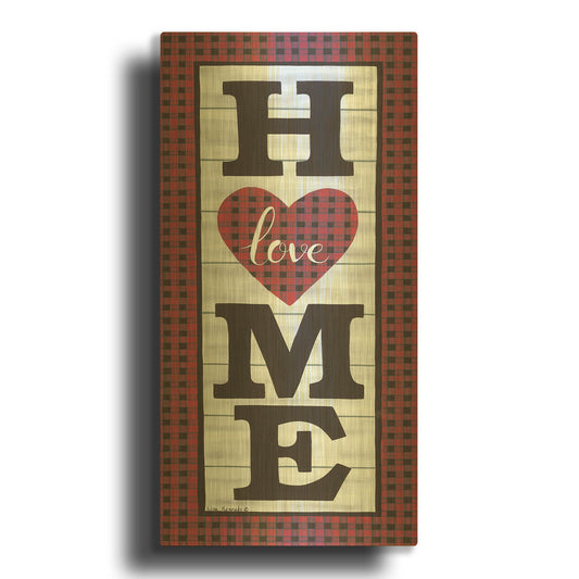 'Love Home' By Lisa Kennedy Gold Metal Wall Art