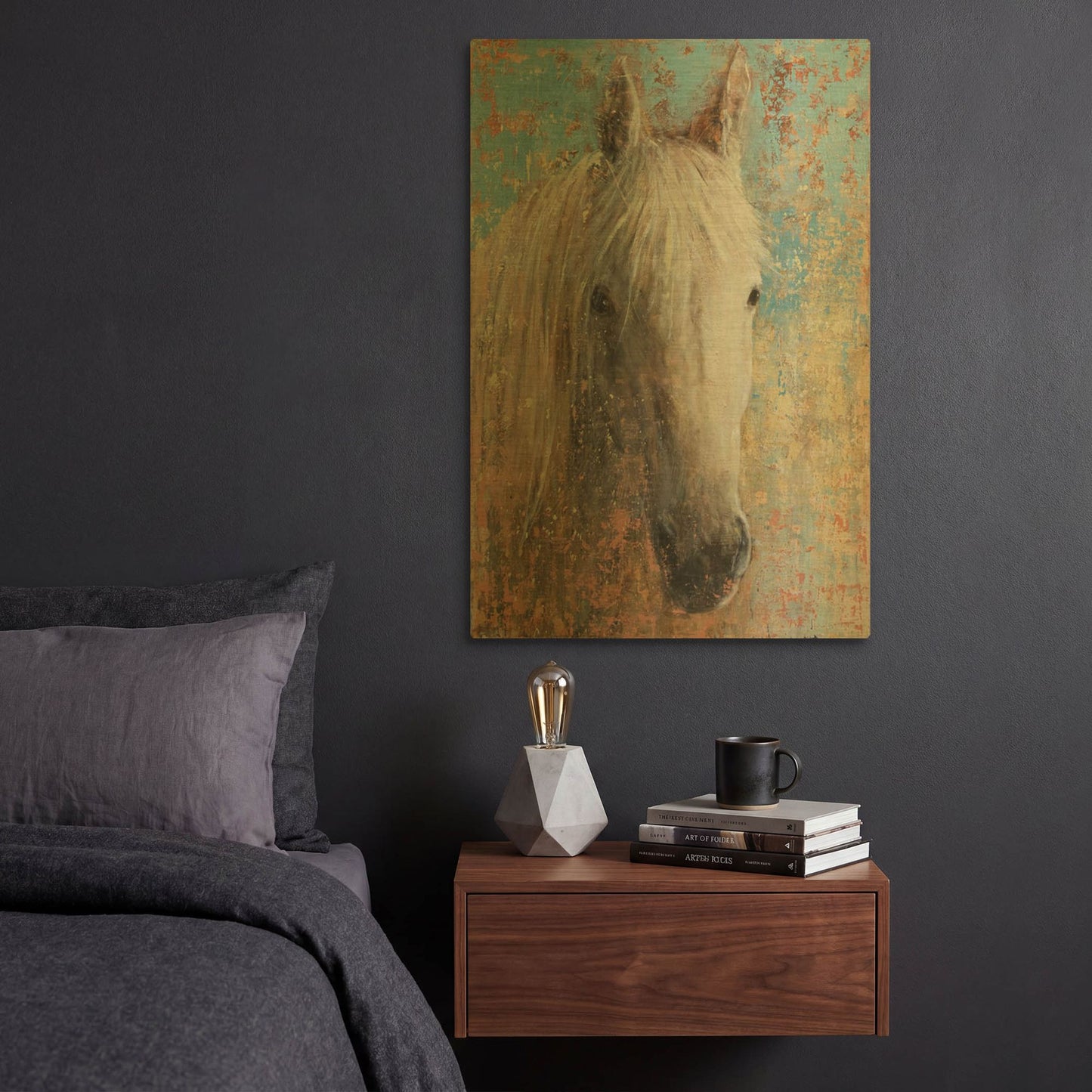 'From the Valley' By Matt Flint Gold Metal Wall Art