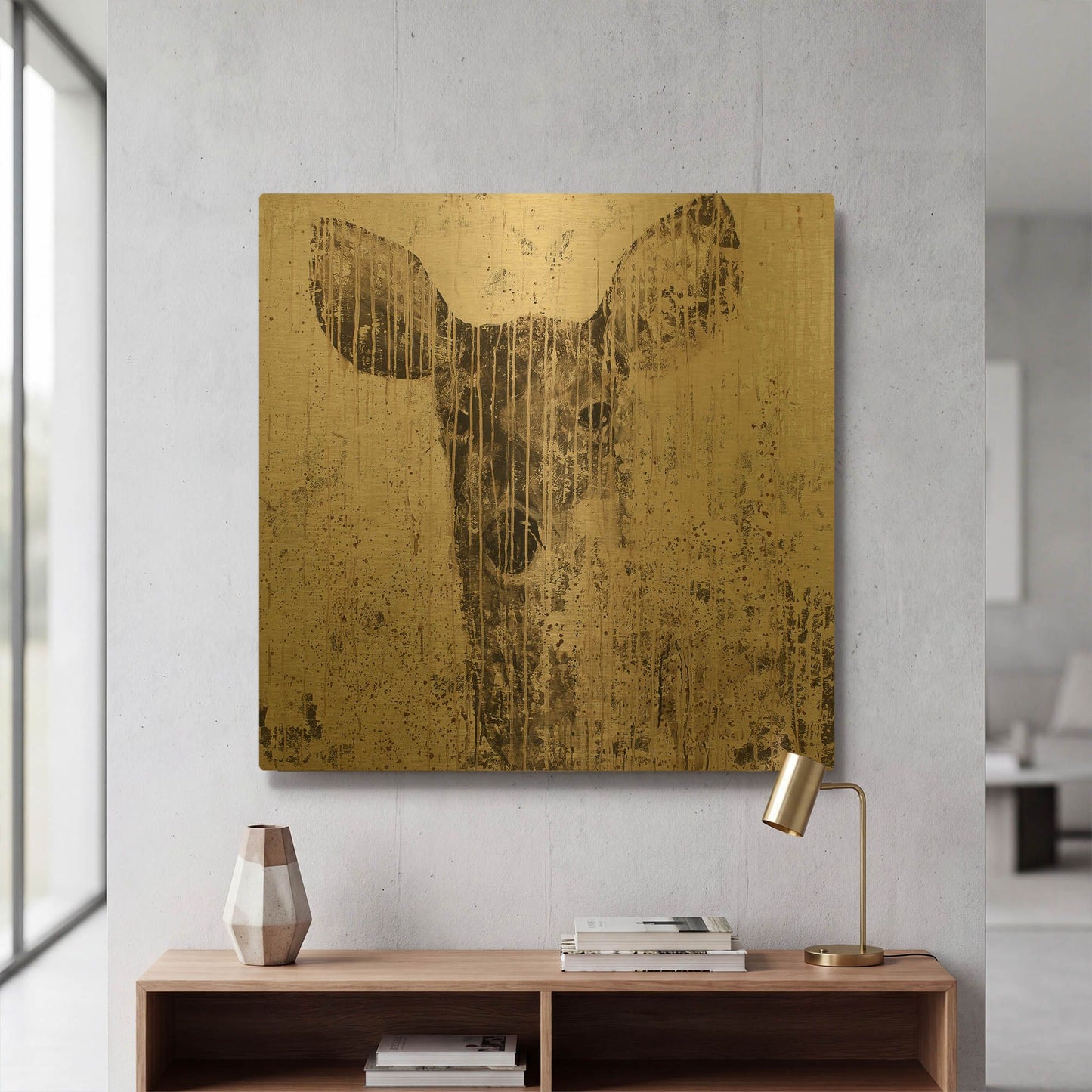 'The Matriarch' By Matt Flint Gold Metal Wall Art