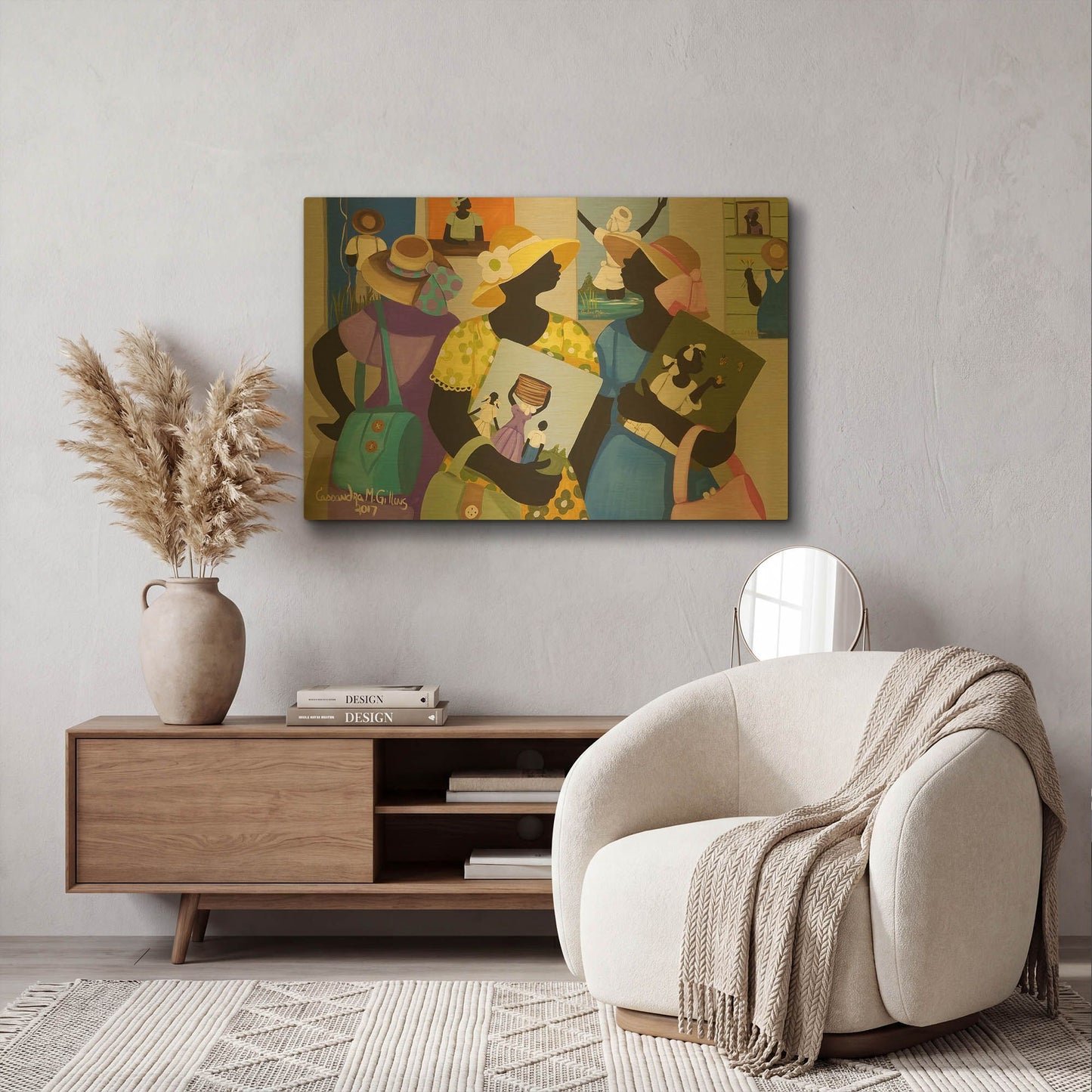 'Buy Art' By Cassandra Gillens Gold Metal Wall Art