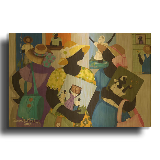 'Buy Art' By Cassandra Gillens Gold Metal Wall Art
