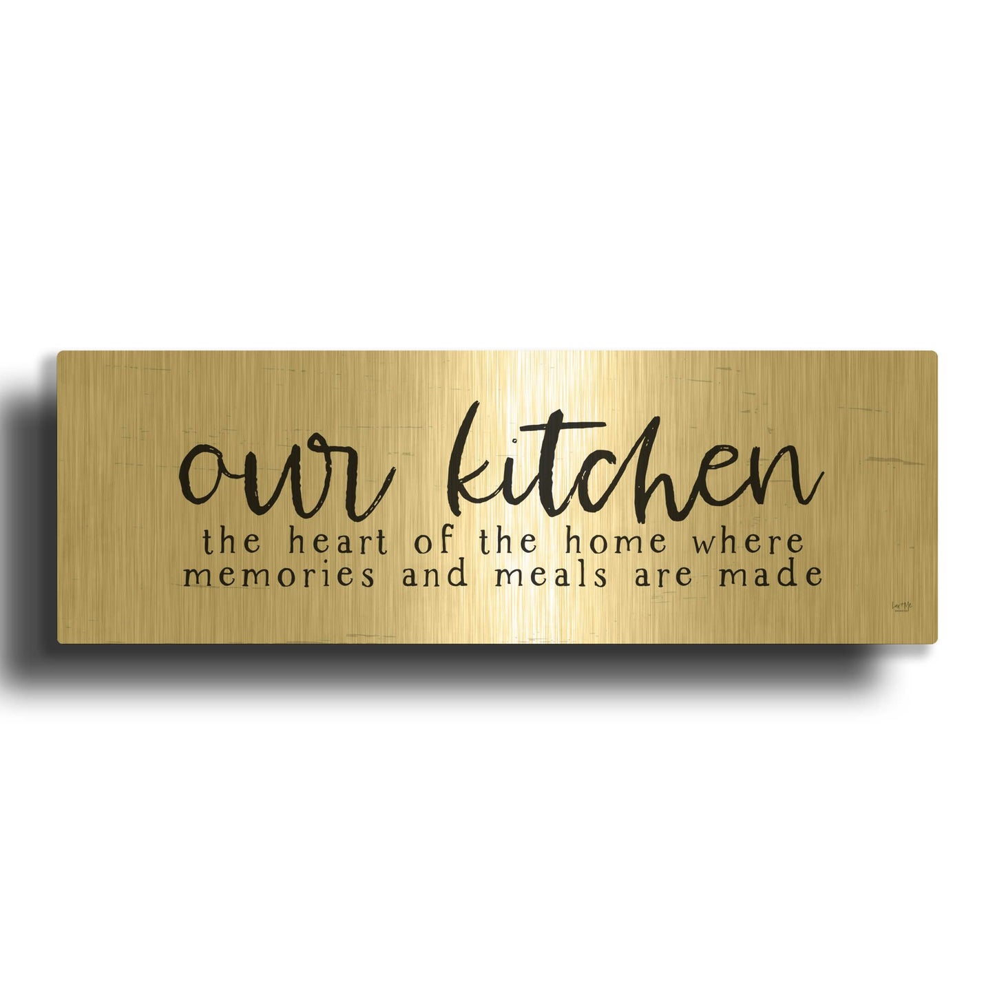 'Our Kitchen' By Lux + Me Gold Metal Wall Art