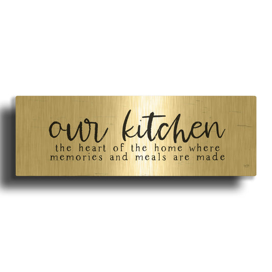 'Our Kitchen' By Lux + Me Gold Metal Wall Art