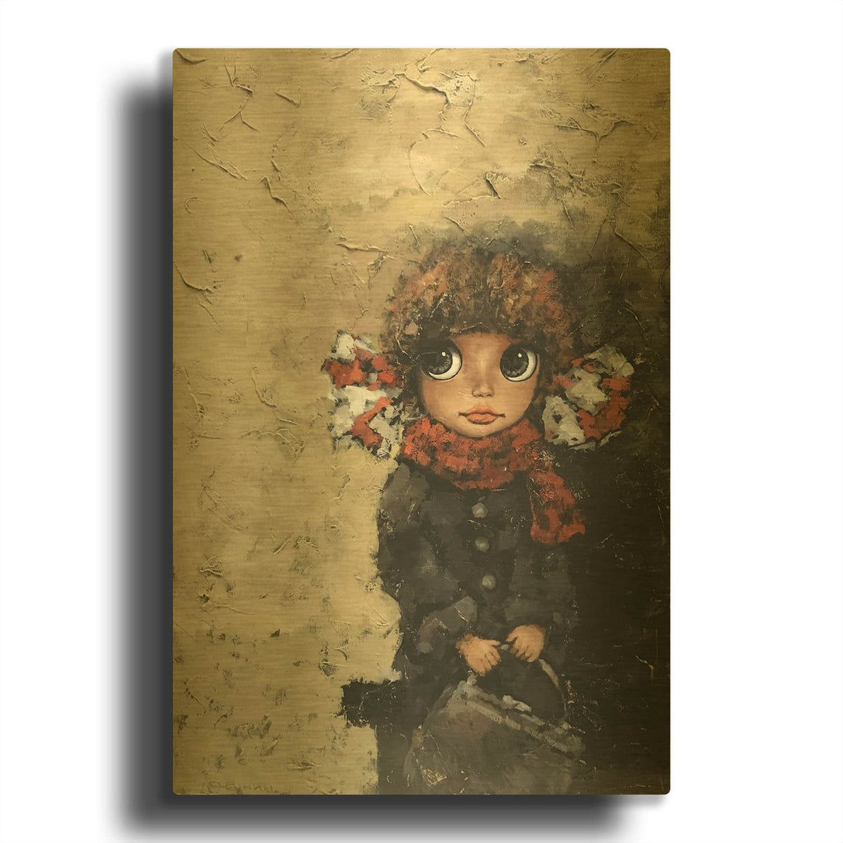 'Catherine' By Alexander Gunin Gold Metal Wall Art