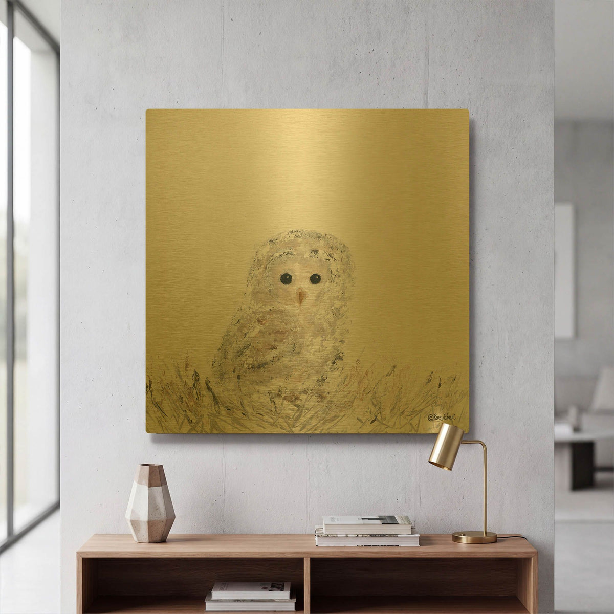 'Good Night Little One' By Roey Ebert Gold Metal Wall Art
