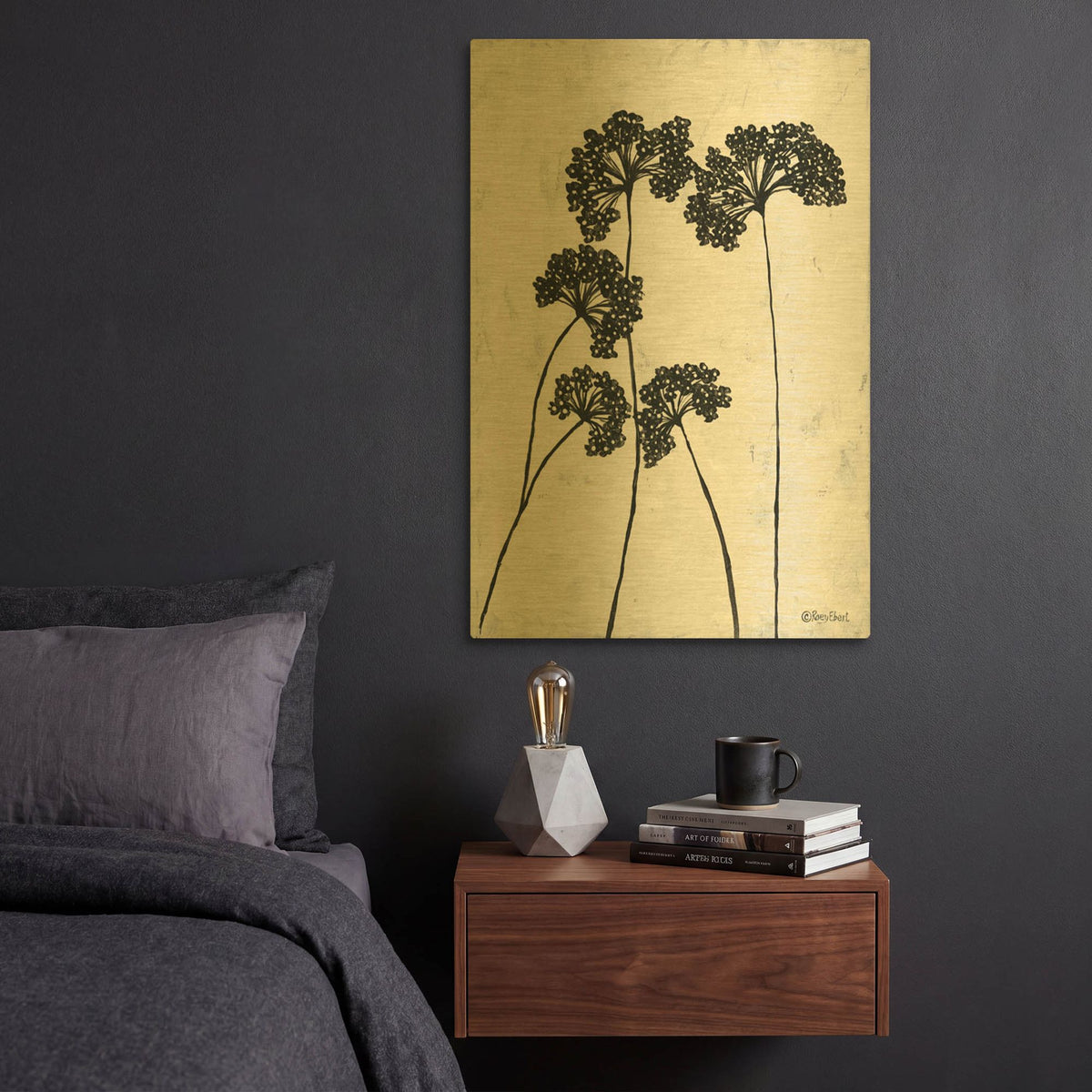 'Queen Anne' By Roey Ebert Gold Metal Wall Art