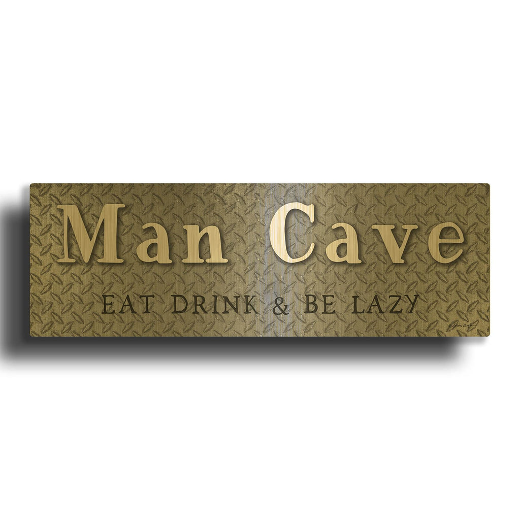 'Man Cave' By Susie Boyer Gold Metal Wall Art