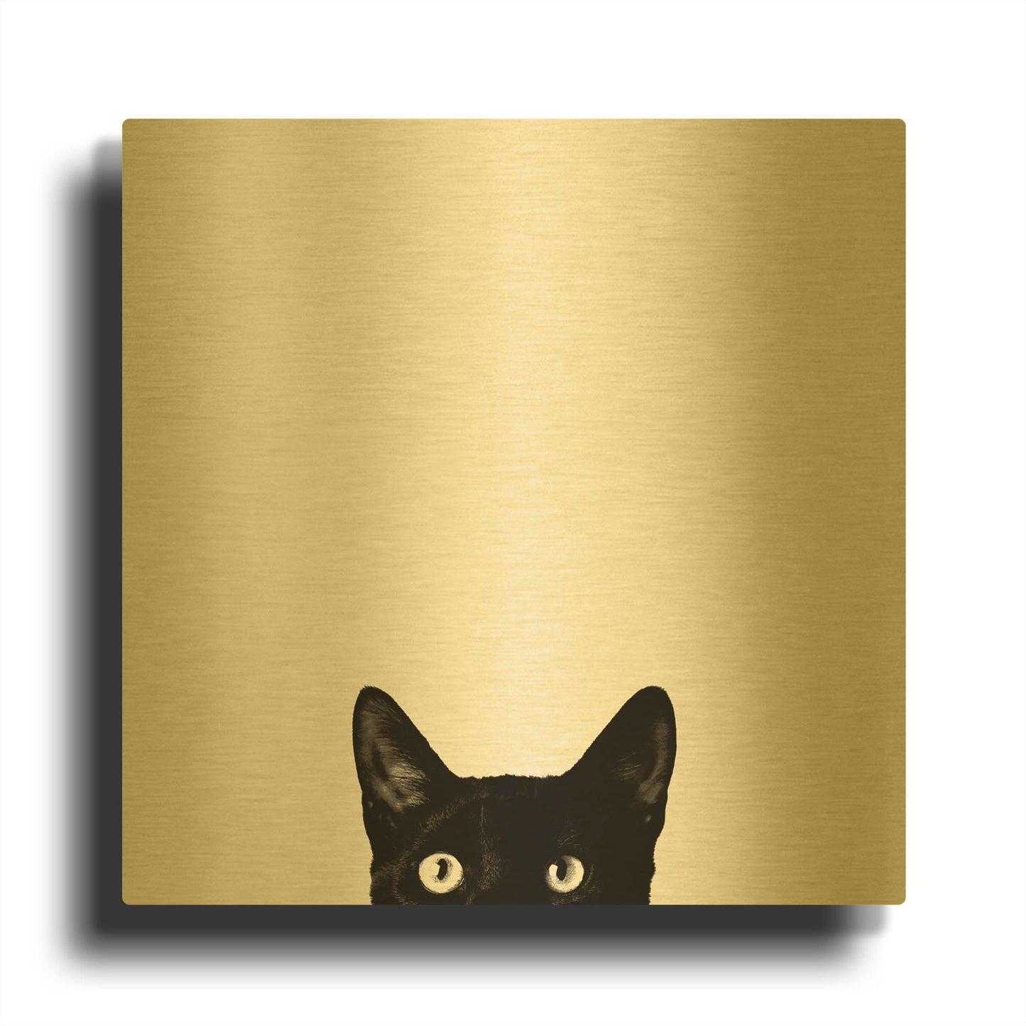 'Curiosity' By Jon Bertelli Gold Metal Wall Art