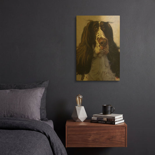 'Springer' By Thomas Fluharty Gold Metal Wall Art