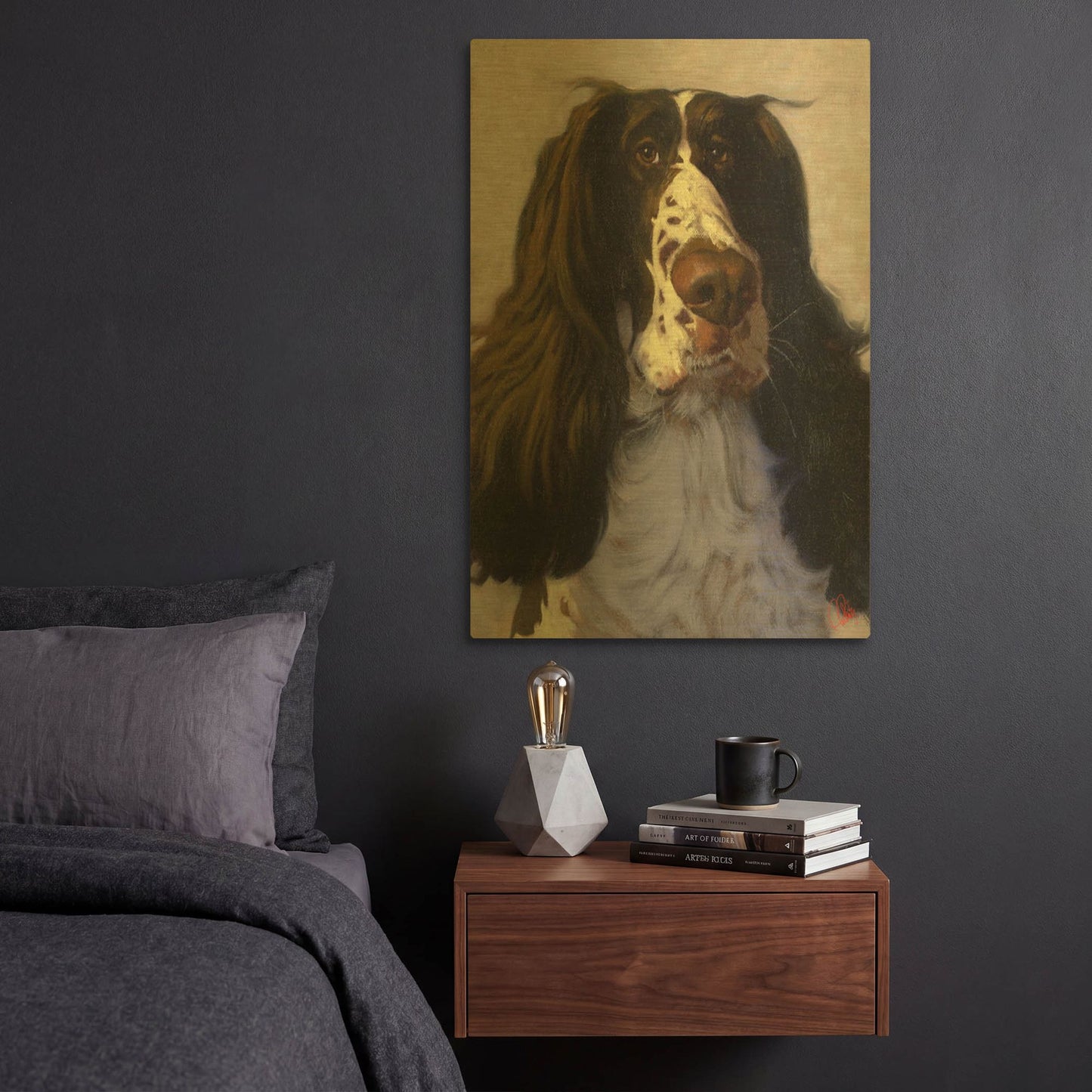 'Springer' By Thomas Fluharty Gold Metal Wall Art