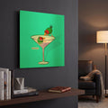 'Dirty Martini' By Chuck Wimmer Gold Metal Wall Art