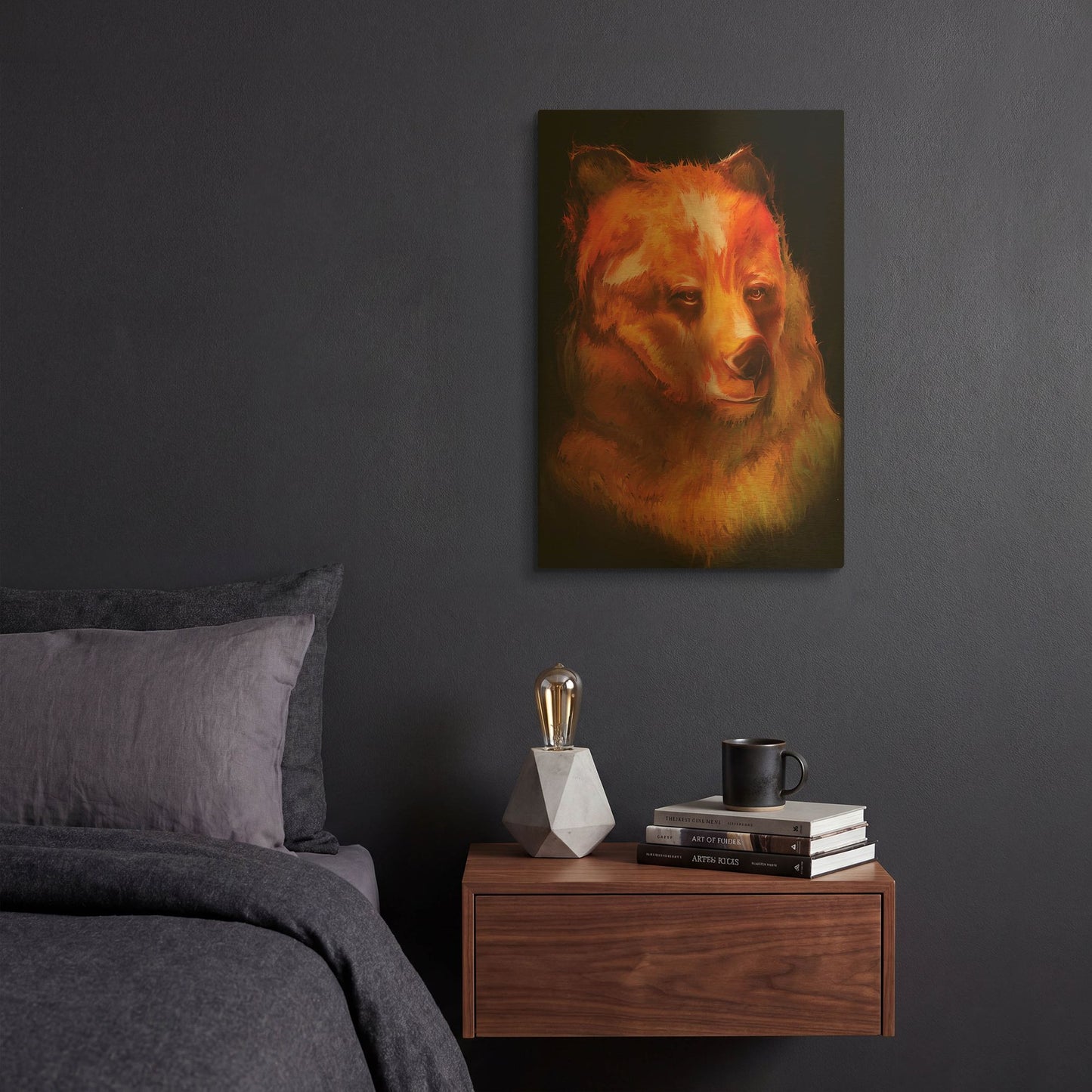 'Bjorn' By Michael Stewart Gold Metal Wall Art