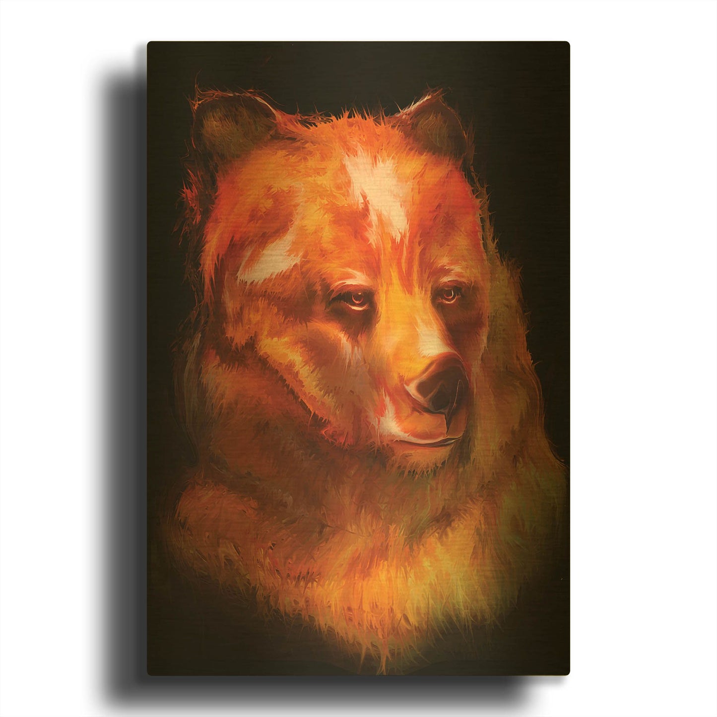 'Bjorn' By Michael Stewart Gold Metal Wall Art