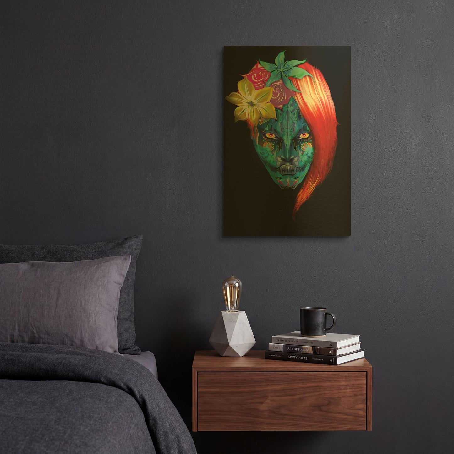 'Day of the Dead 2' By Michael Stewart Gold Metal Wall Art