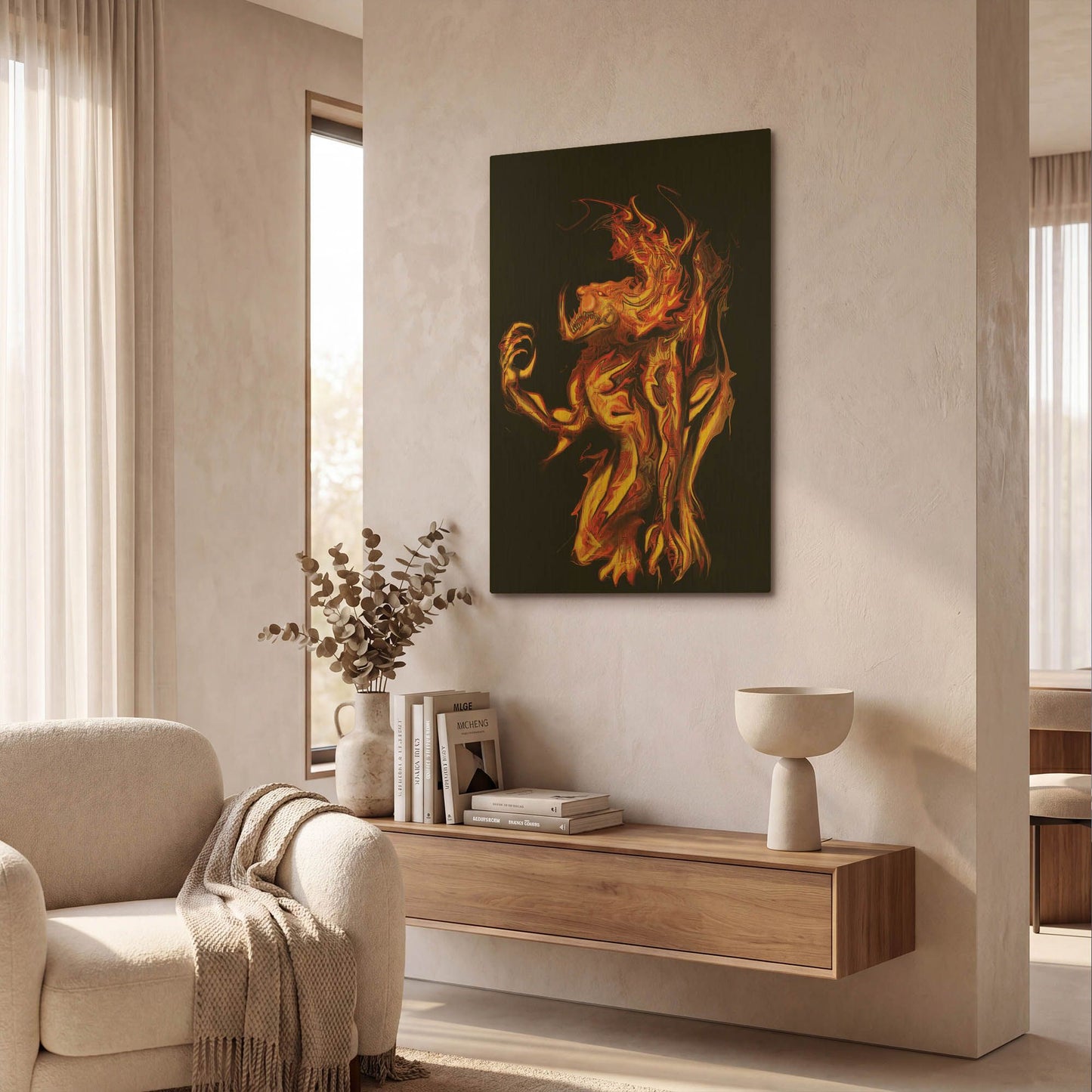 'I Am The Storm' By Michael Stewart Gold Metal Wall Art