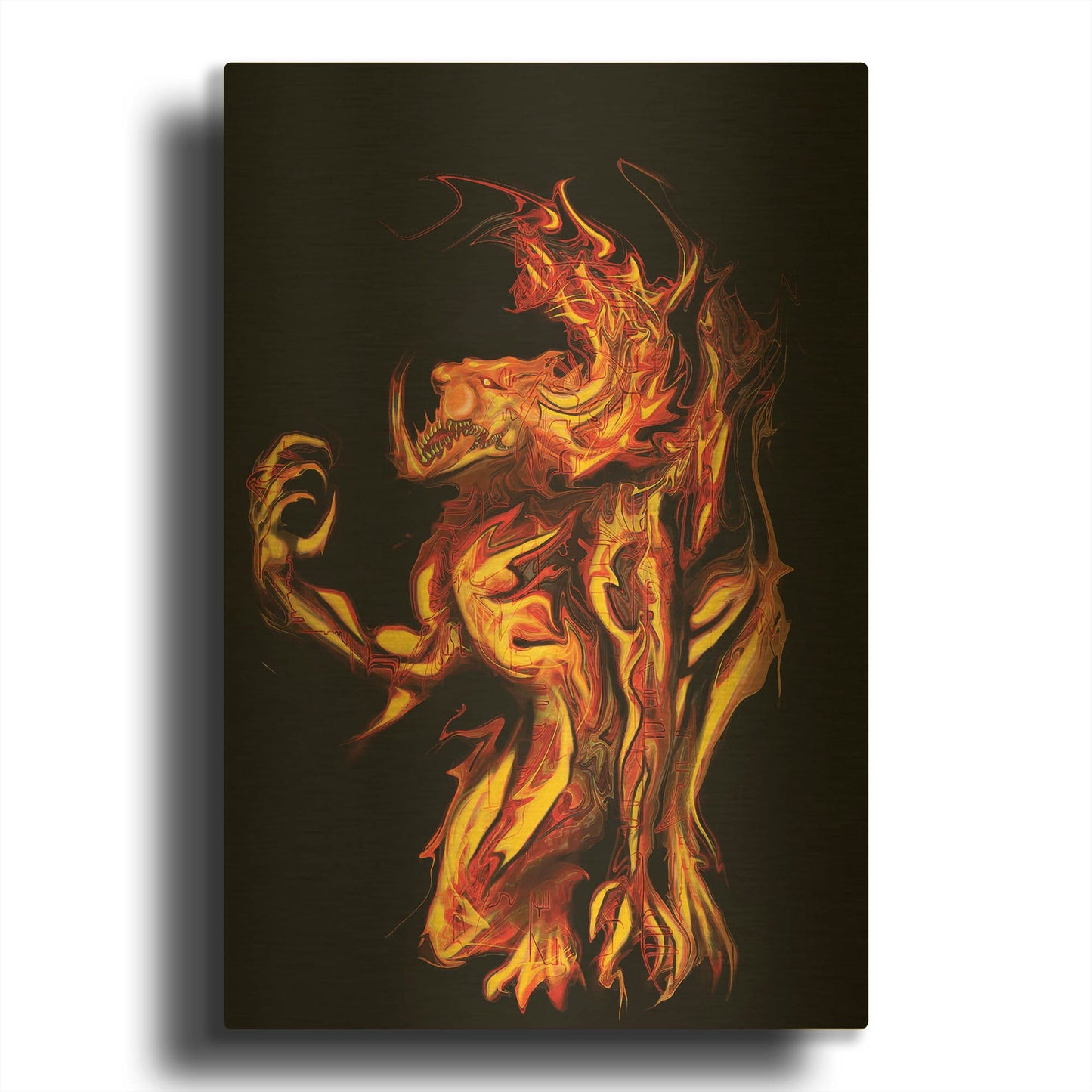 'I Am The Storm' By Michael Stewart Gold Metal Wall Art