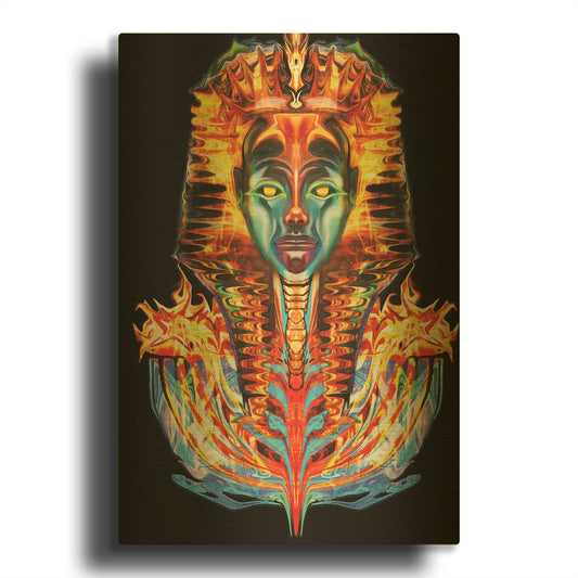 'Imortal Pharoah' By Michael Stewart Gold Metal Wall Art