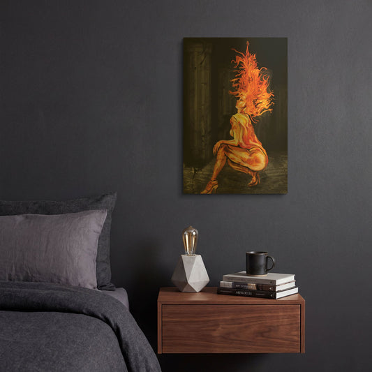 'Medusa' By Michael Stewart Gold Metal Wall Art