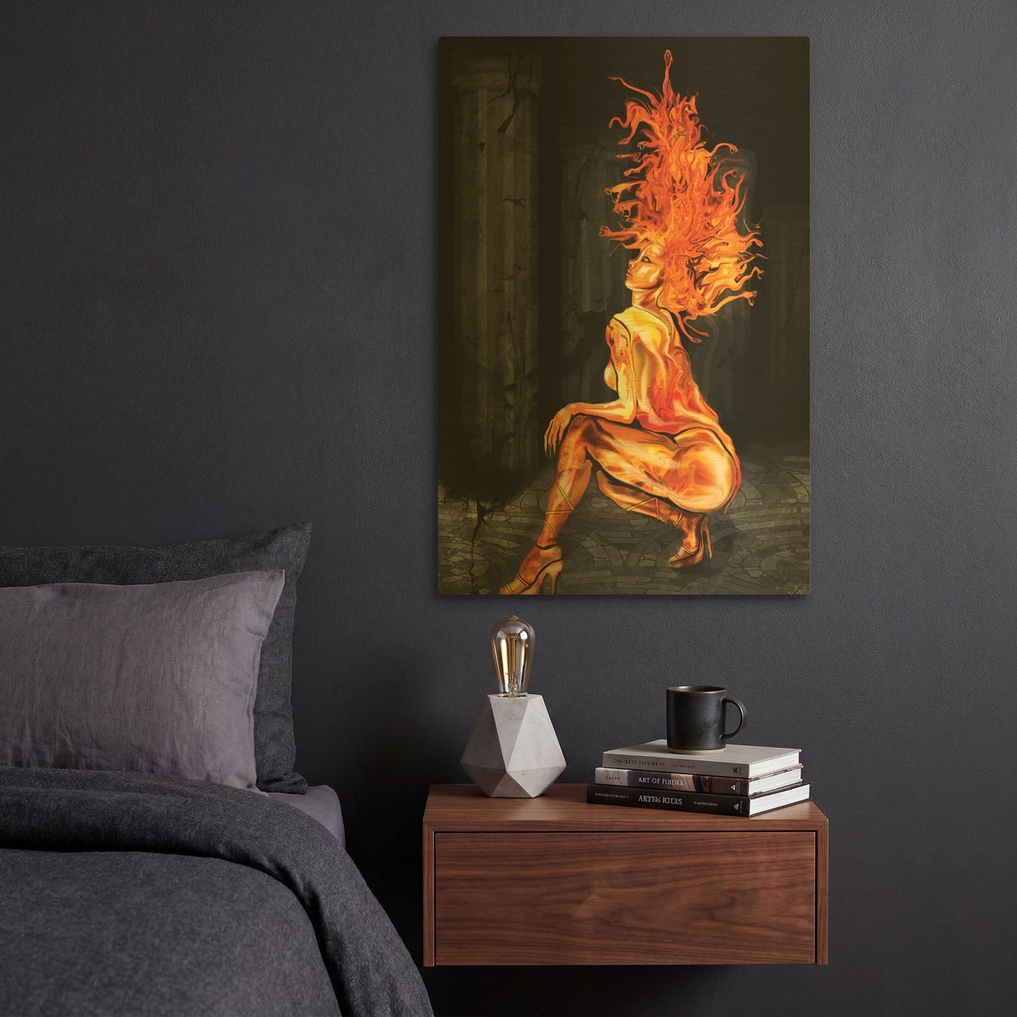 'Medusa' By Michael Stewart Gold Metal Wall Art