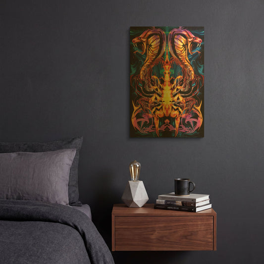 'Posion' By Michael Stewart Gold Metal Wall Art