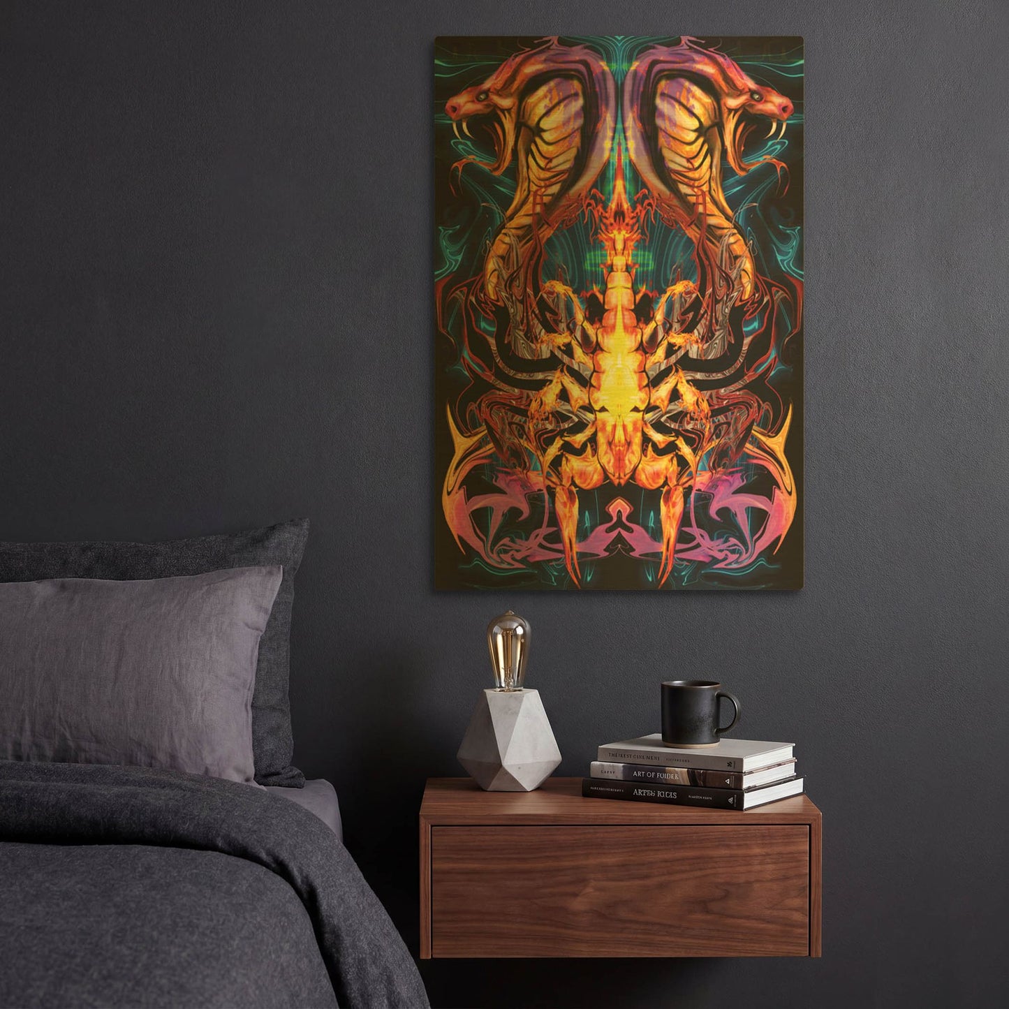 'Posion' By Michael Stewart Gold Metal Wall Art