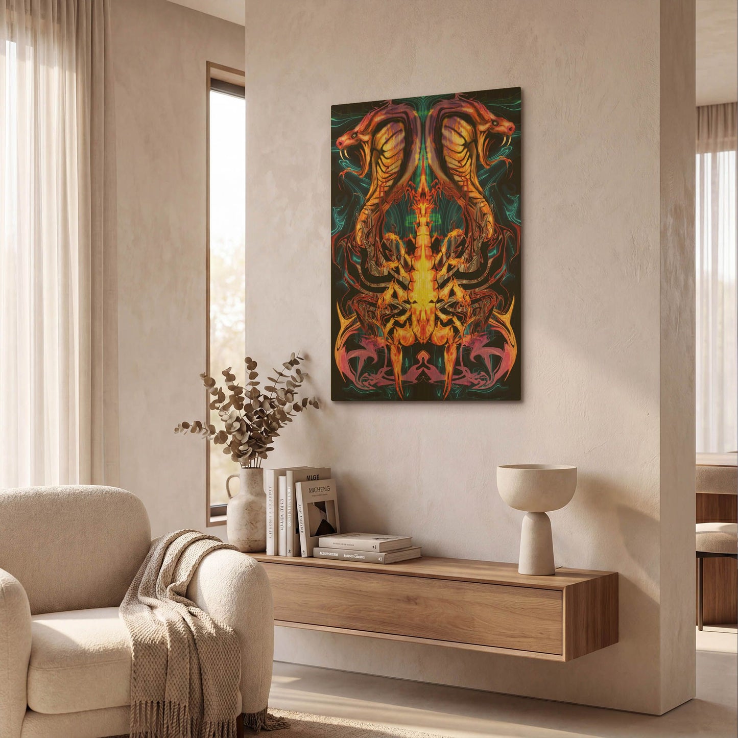 'Posion' By Michael Stewart Gold Metal Wall Art