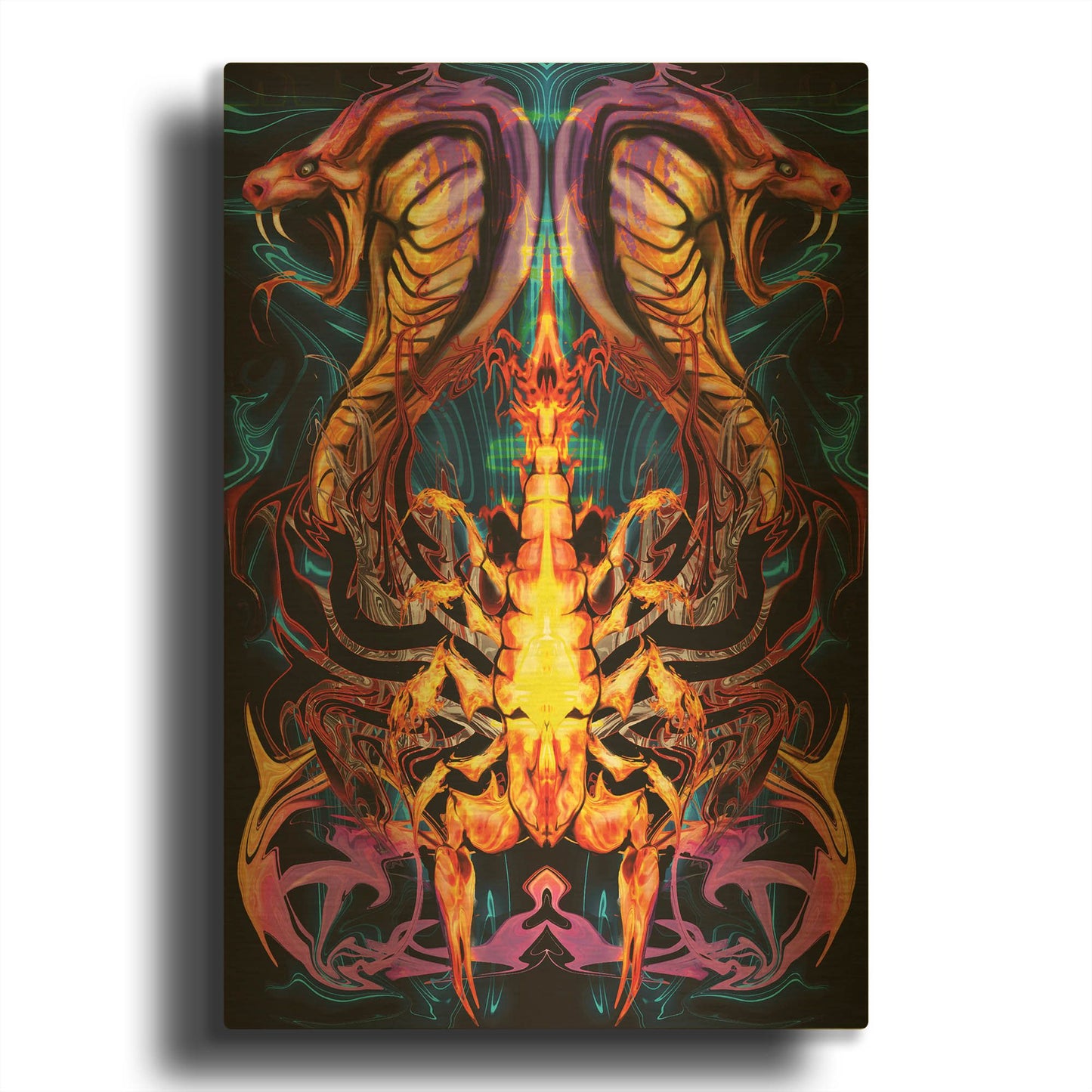 'Posion' By Michael Stewart Gold Metal Wall Art