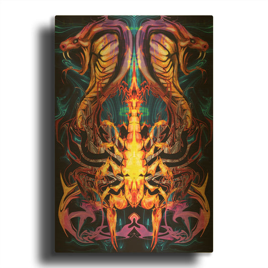 'Posion' By Michael Stewart Gold Metal Wall Art